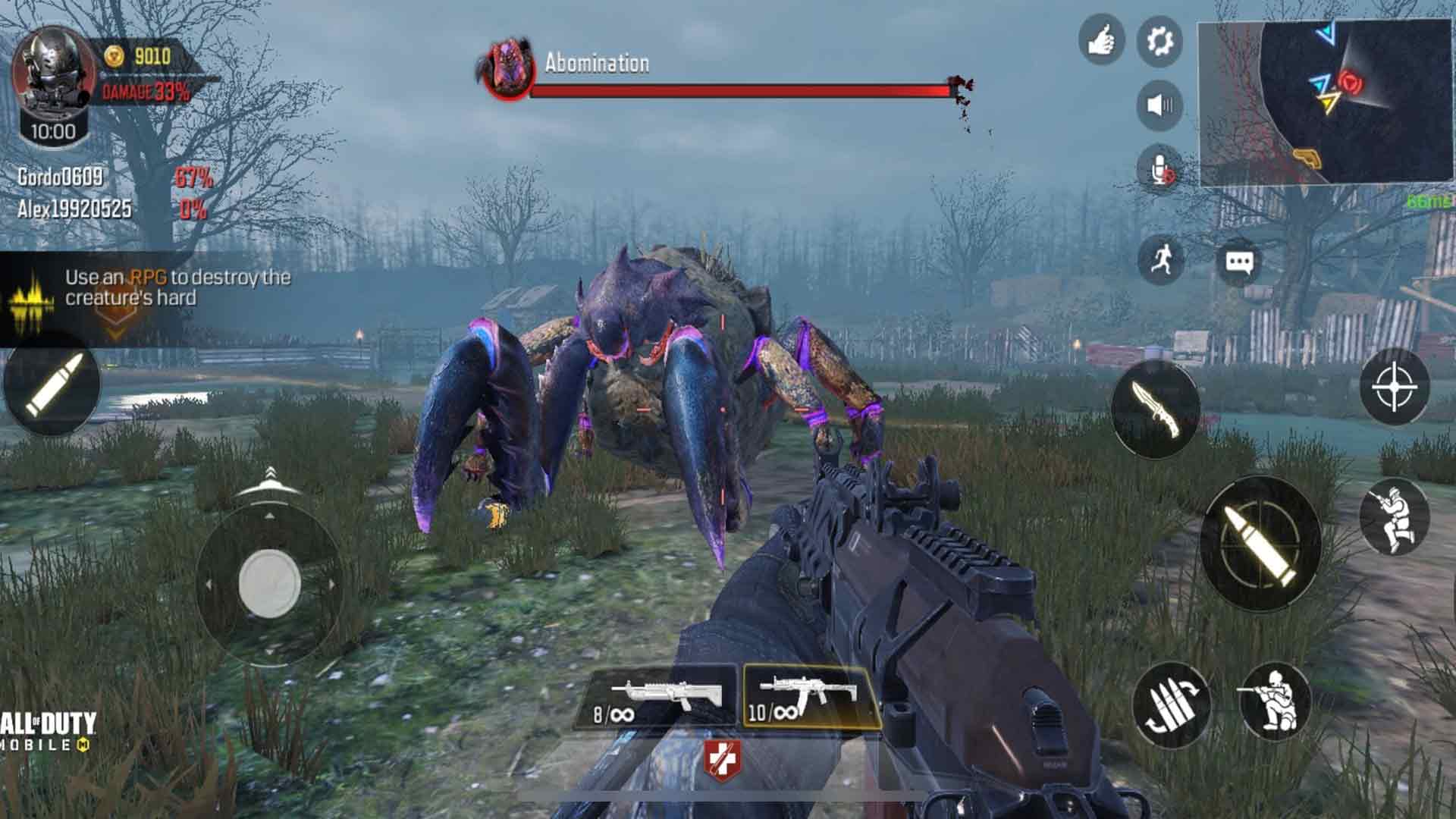 Call of Duty Mobile Zombies Abomination