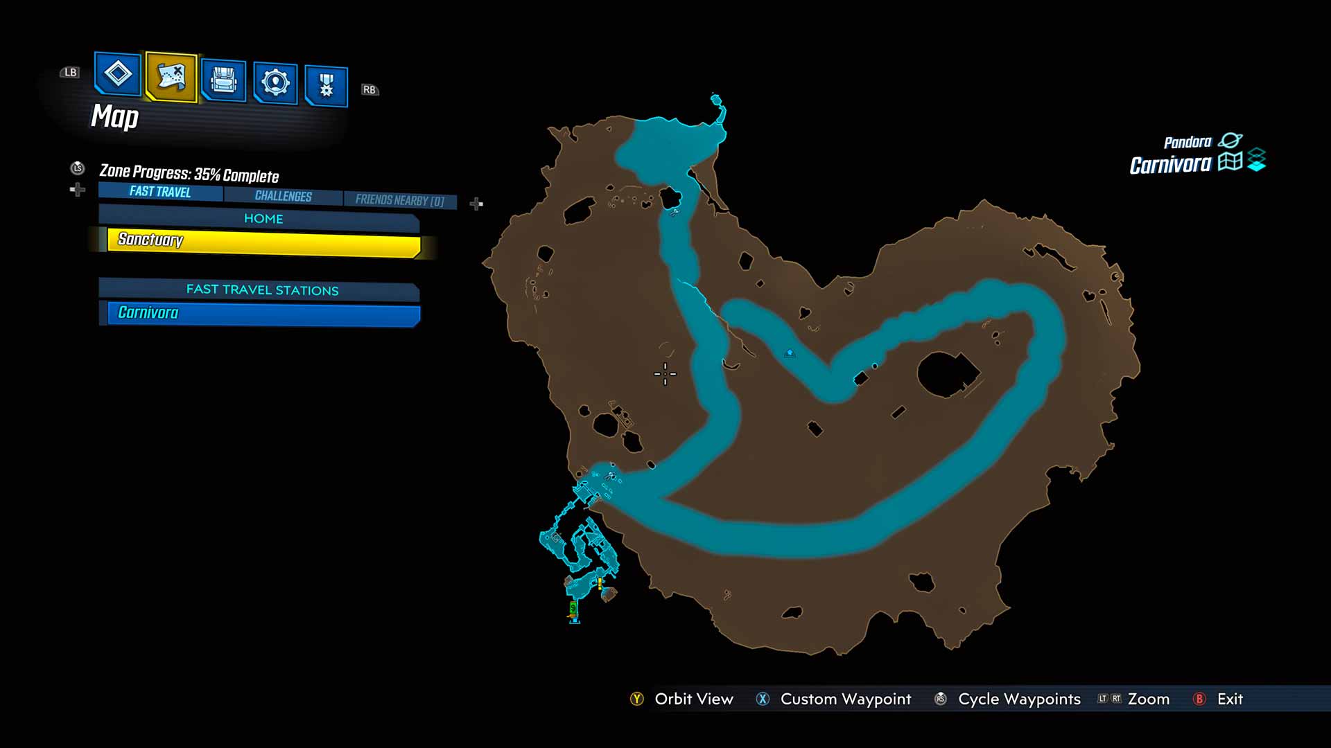 Borderlands 3 Carnivora Map Layout