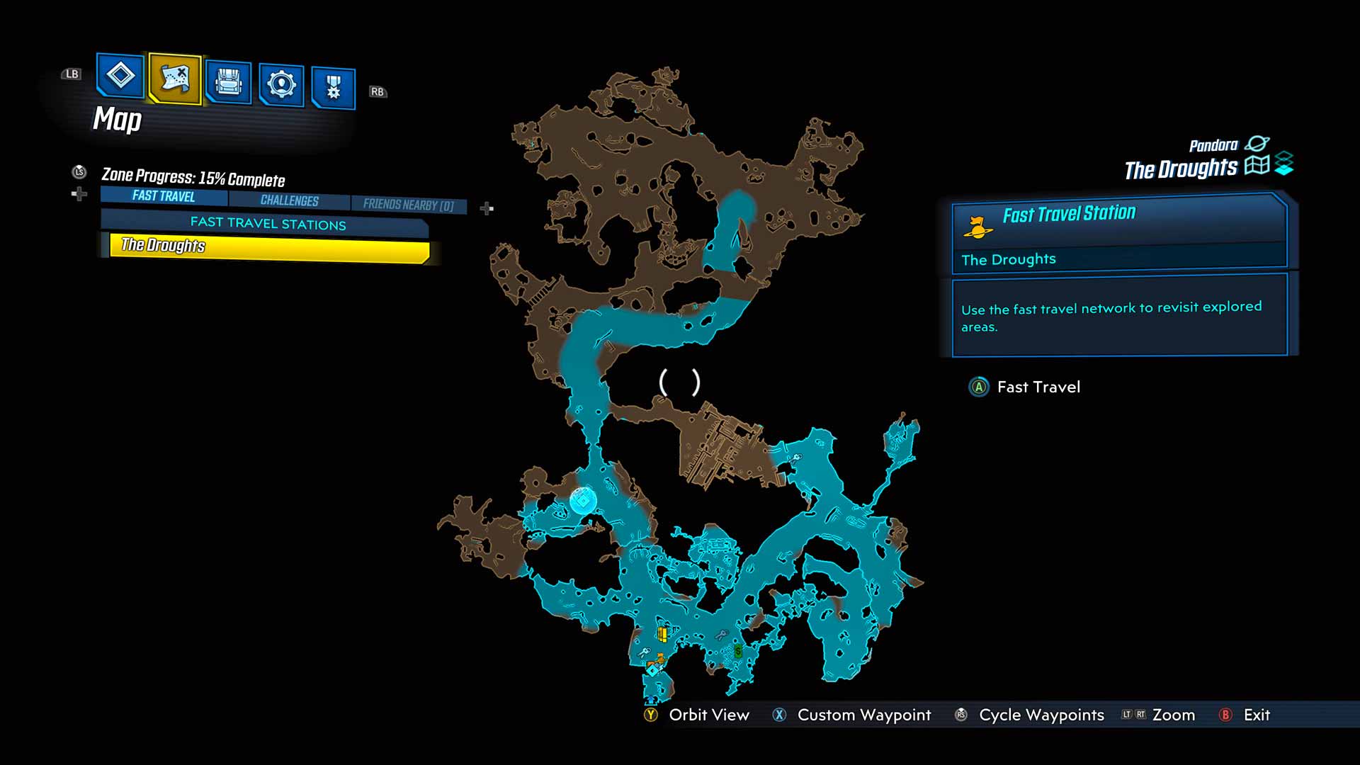 Borderlands 3 The Droughts Map Layout