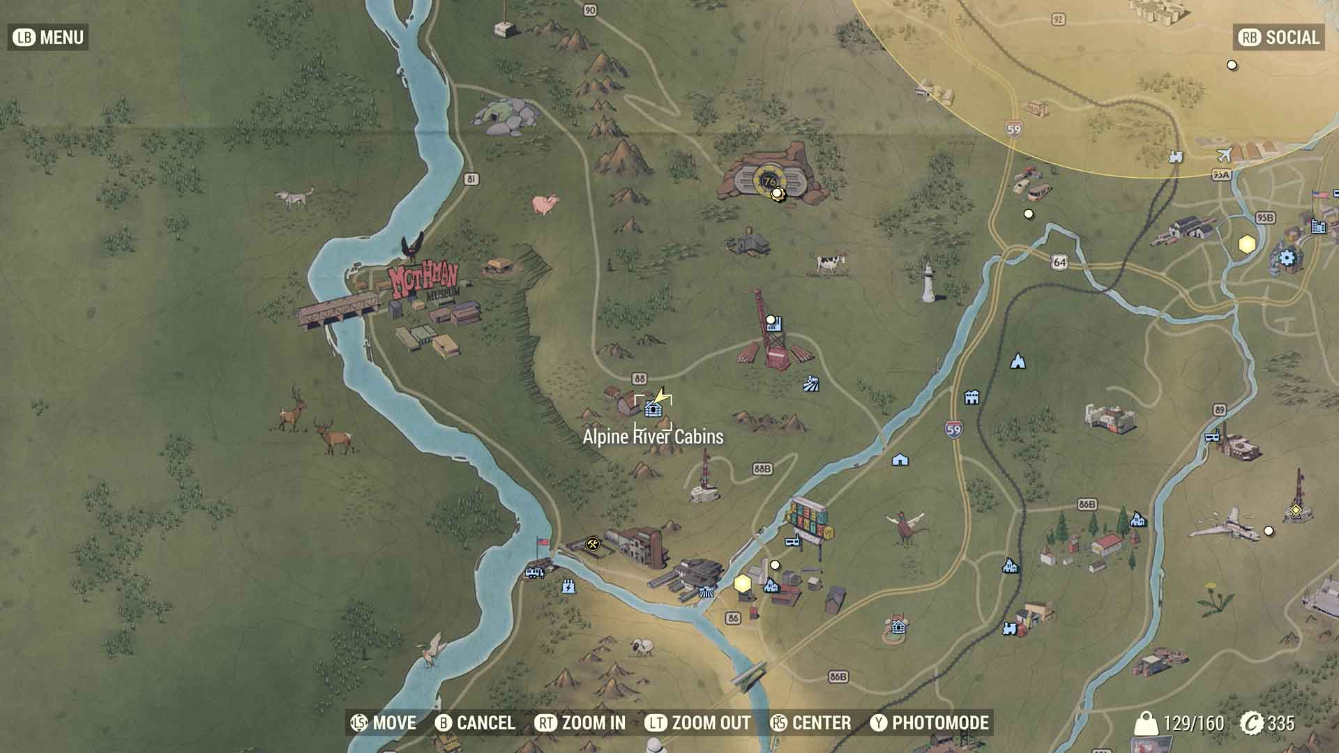 Fallout 76 Alpine River Cabins Guide Screenshot