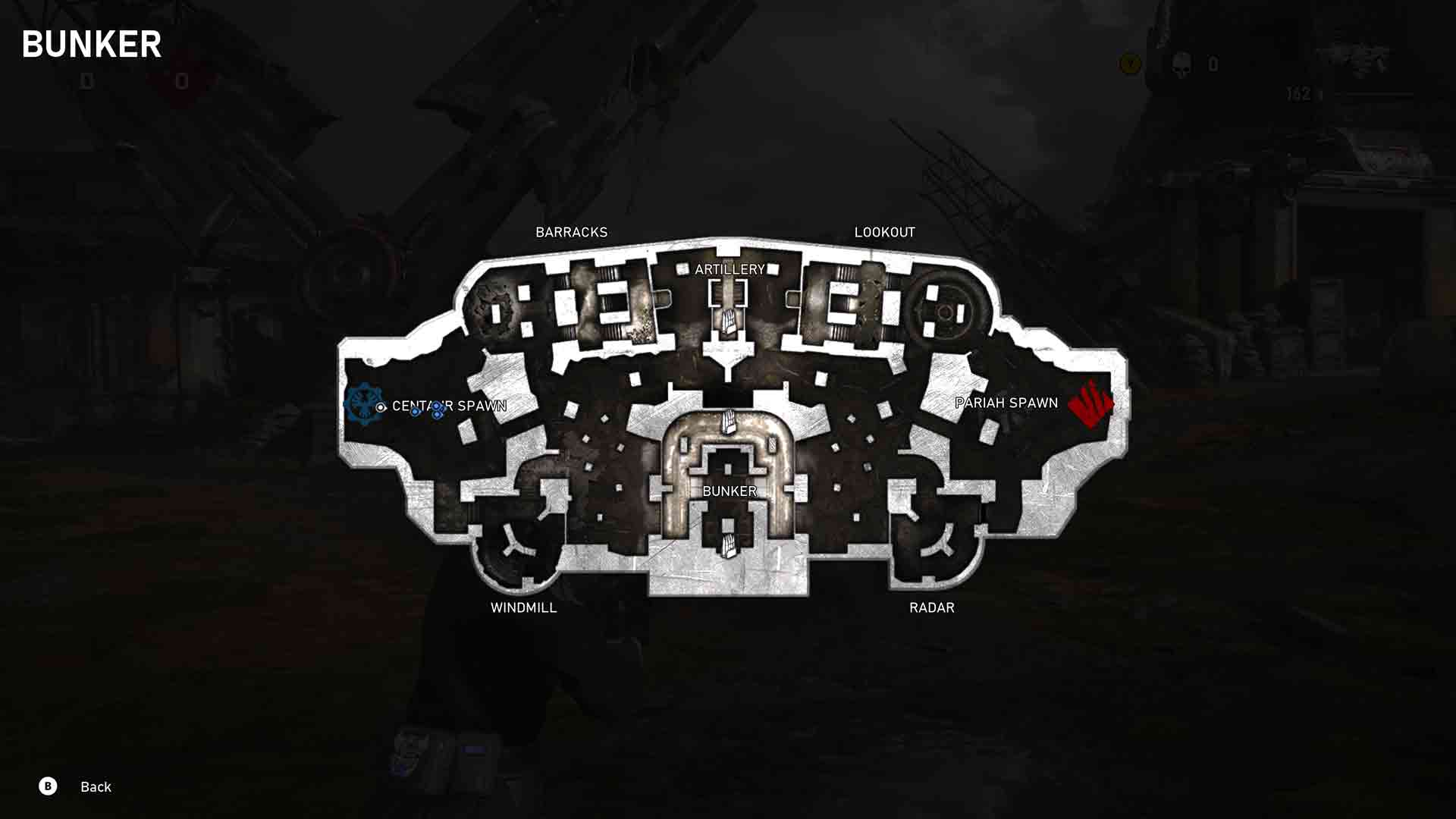 Gears 5: Bunker Map Layout