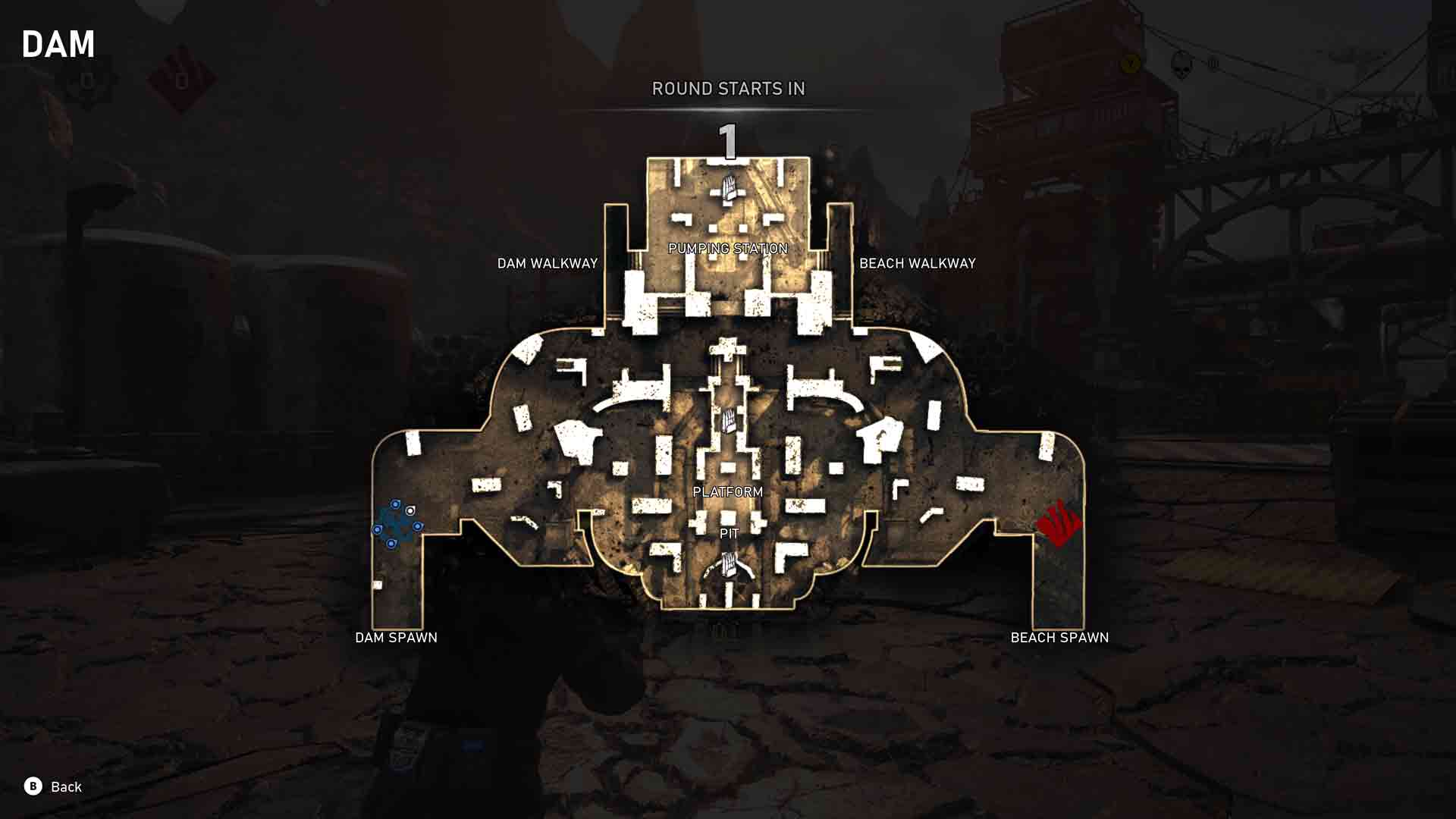 Gears 5: Dam Map Layout