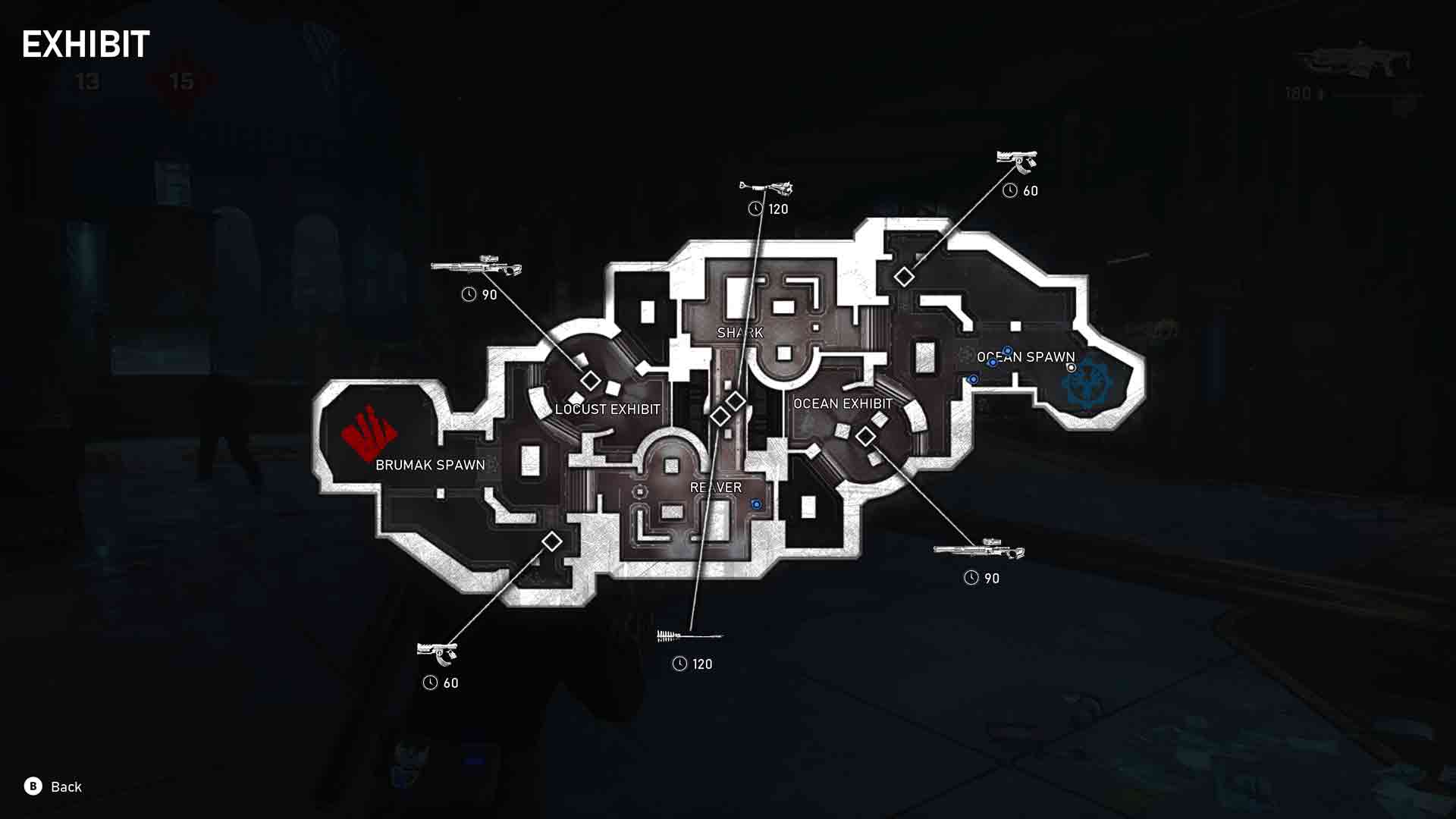 Gears 5: Exhibit Map Layout