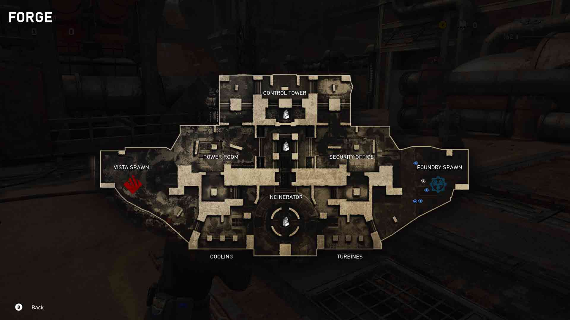 Gears 5: Forge Map Layout