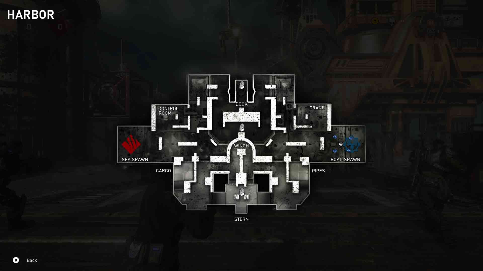 Gears 5: Harbor Map Layout