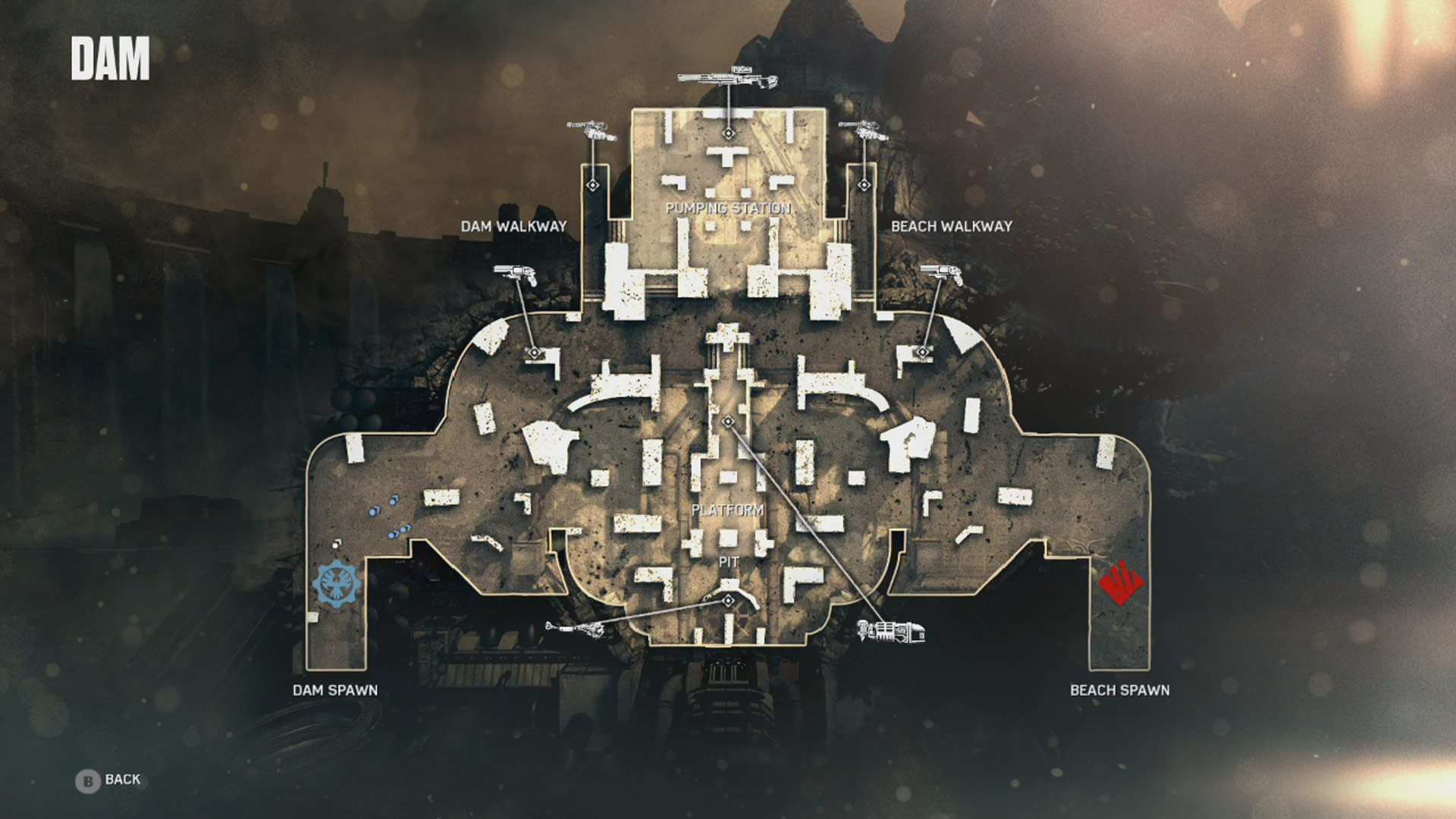 Gears of War 4 Dam Multiplayer Map