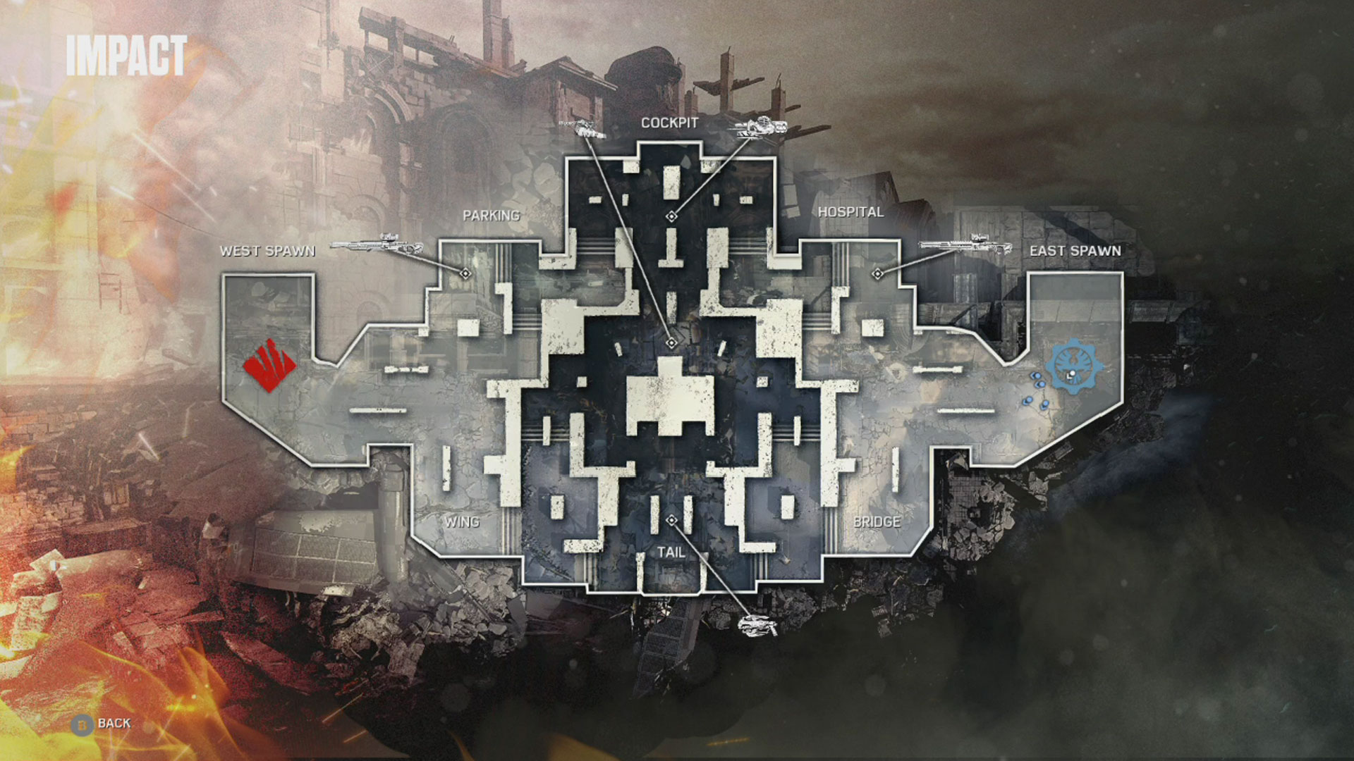 Gears of War 4 Impact Multiplayer Map