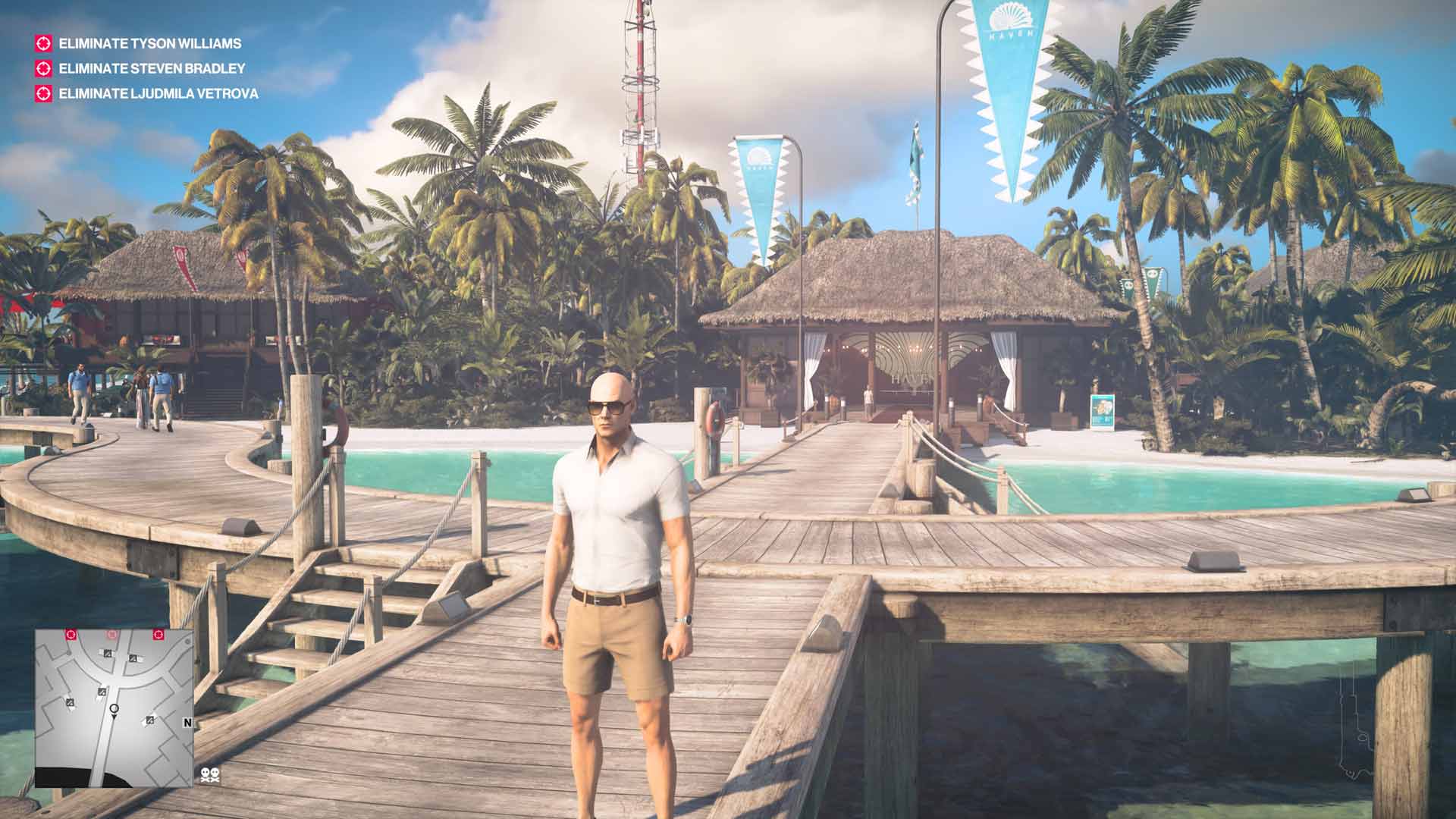 Hitman 2: Haven Island Review Xbox Wallpaper Screenshot