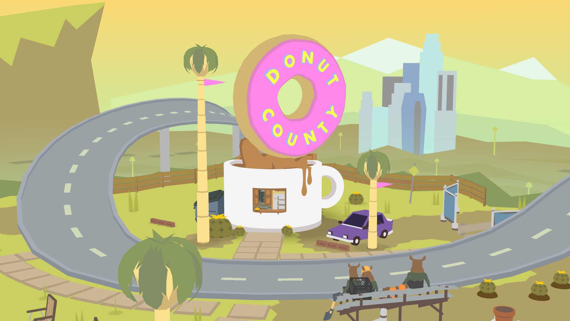 Donut County Review Xbox Wallpaper Screenshot