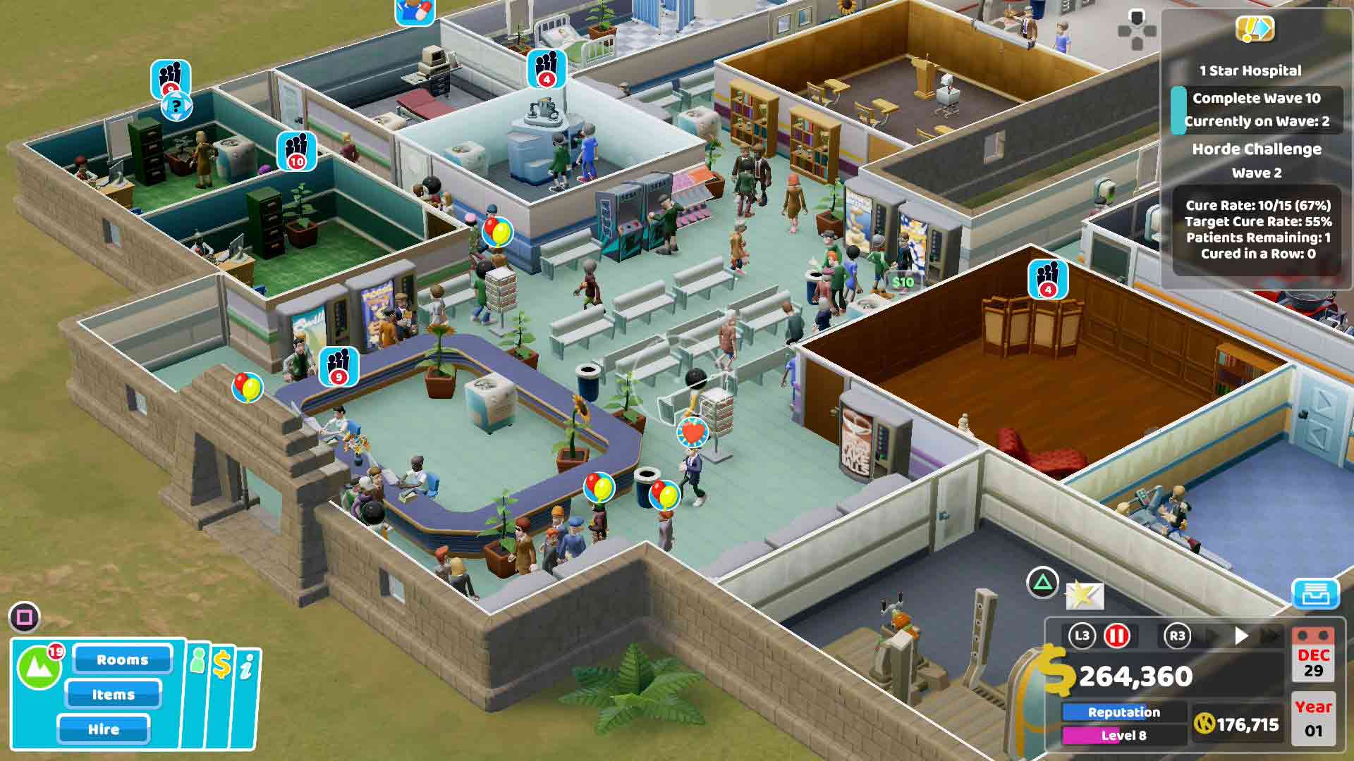 two point hospital trophy guide