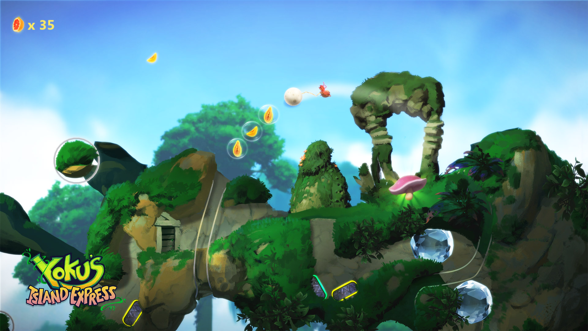 Yoku's Island Express Review Xbox Wallpaper Screenshot