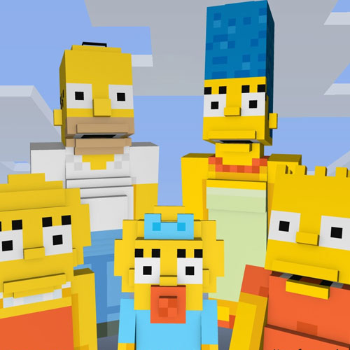 Minecraft The Simpsons Skin Pack
