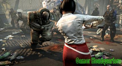 Dead Island Girl Against Insane Suited Zombie
