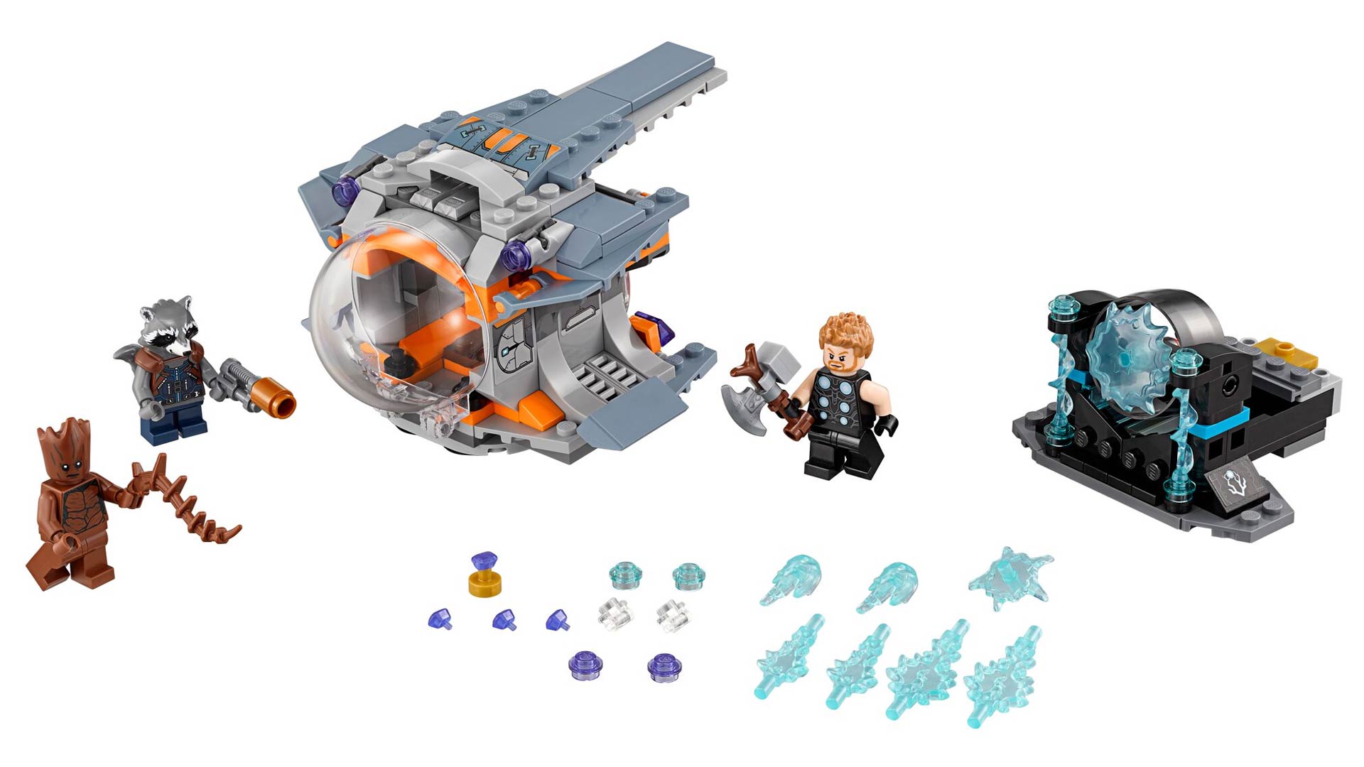 LEGO Marvel 76102 Thor's Weapon Quest Set from Super Heroes Avengers Infinity War