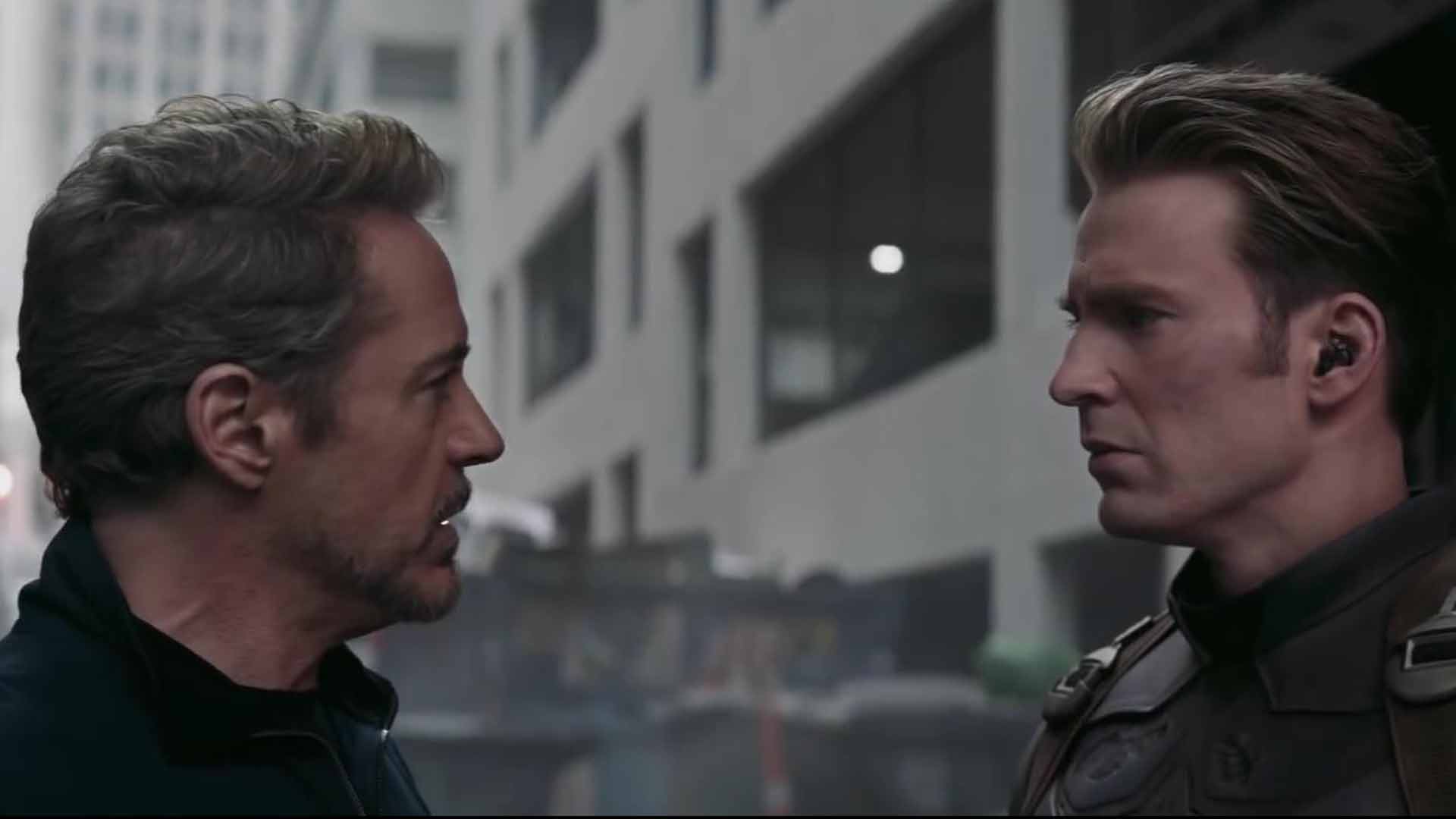 Tony Stark and Steve Rogers in the past Avengers Endgame