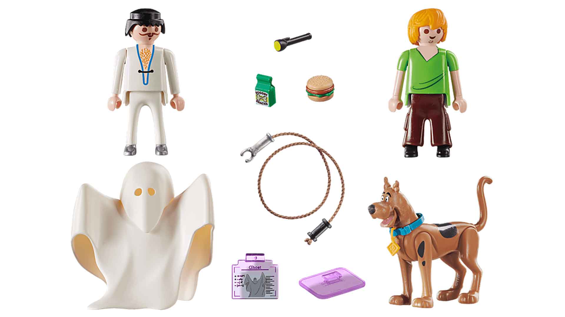 Playmobil Scooby-Doo Scooby and Shaggy with Ghost Set 70287