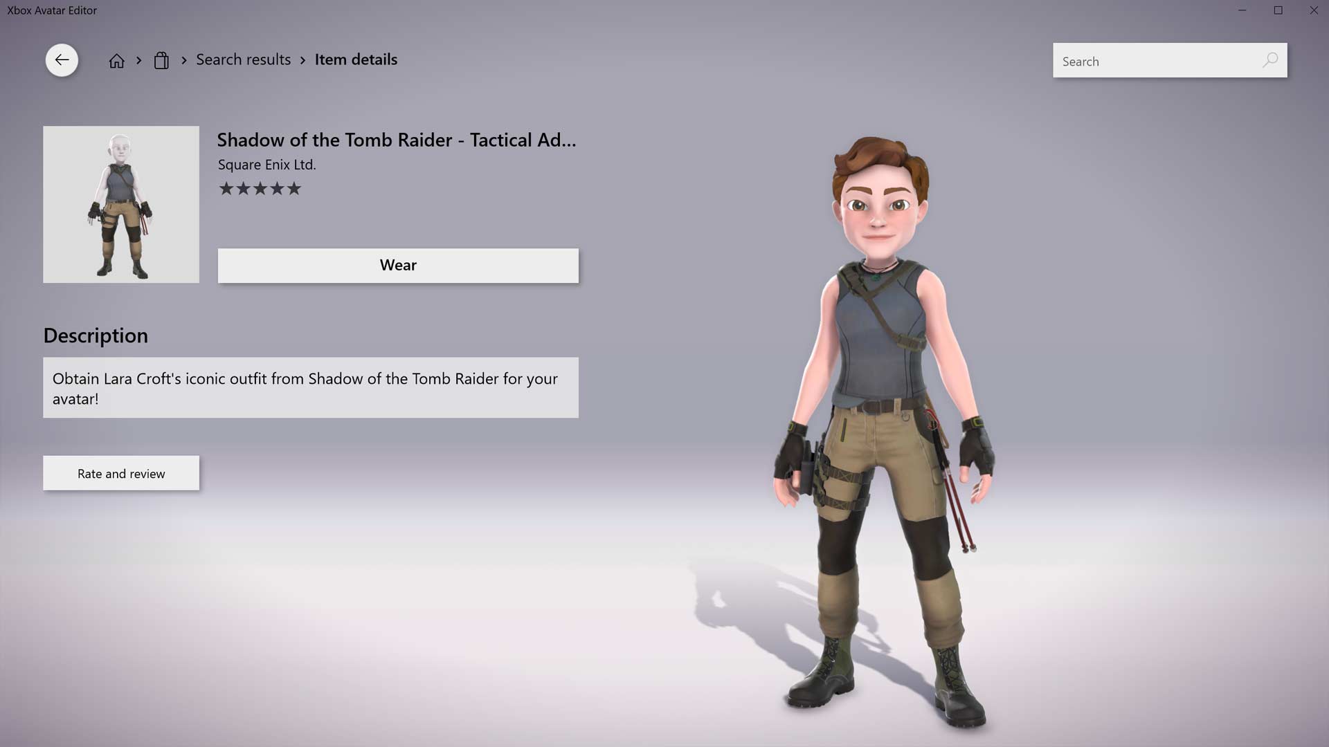 Avatar Skycaptin5 Shadow of the Tomb Raider: Tactical Adventurer Outfit
